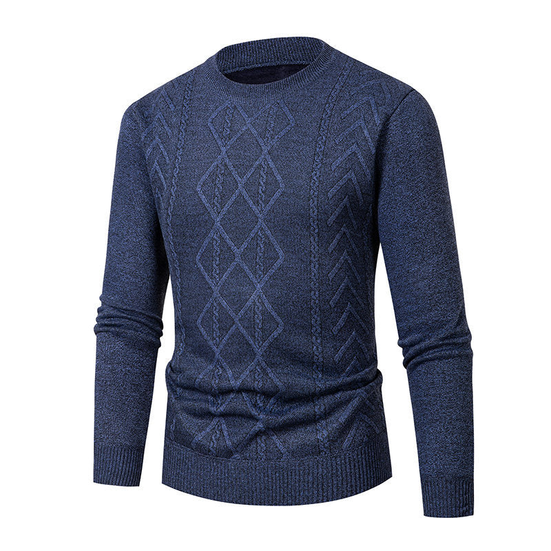 Herren Pullover mit strukturiertem Zopfmuster