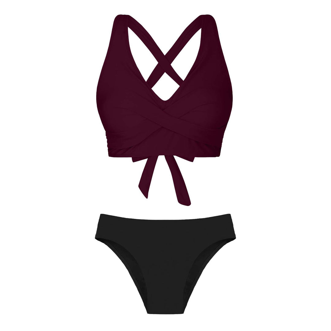 Damen Zweiteiliger Badeanzug mit floralem Design R&B