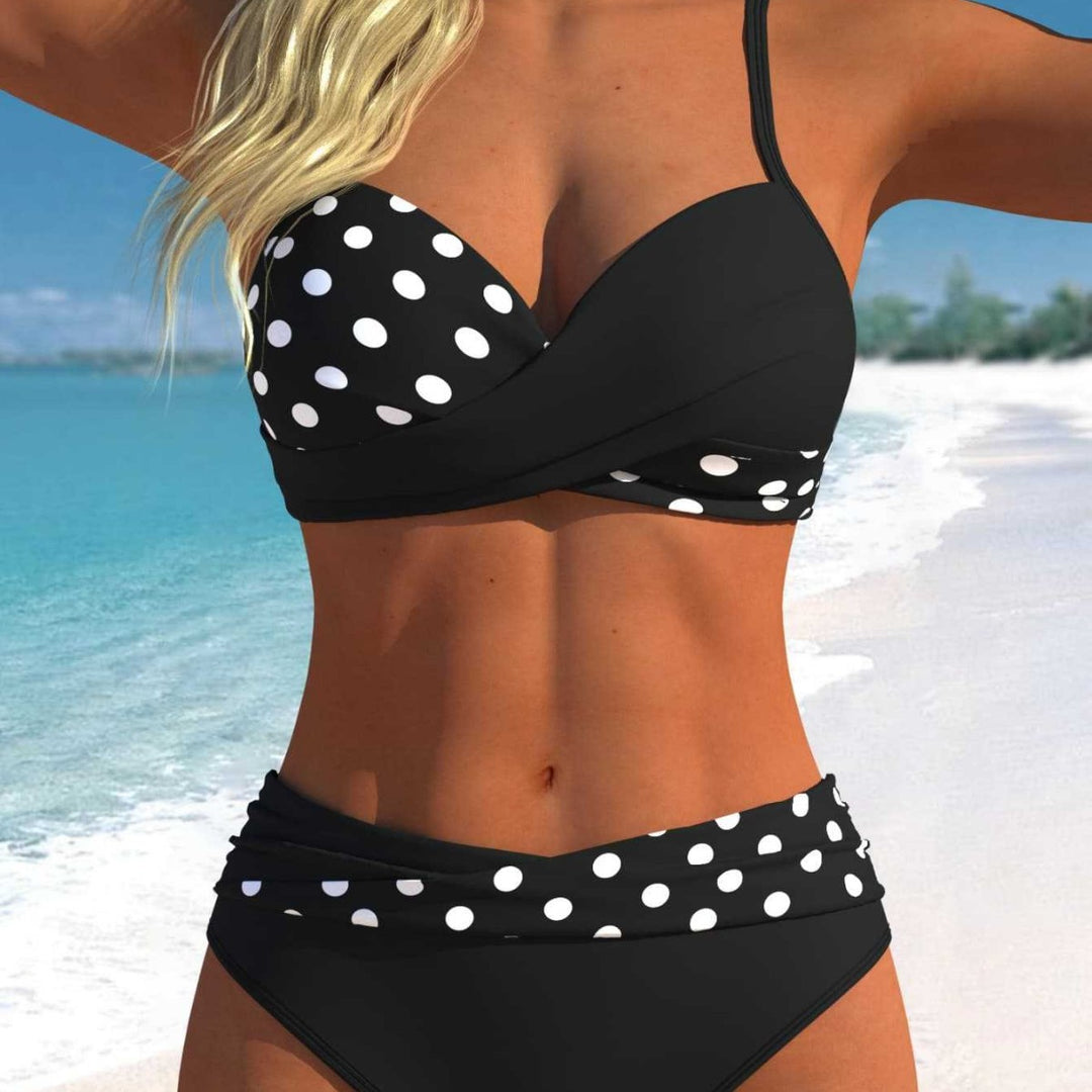 Damen Bikini-Set mit croppenden Oberteil und hohem Taillenschnitt R&B