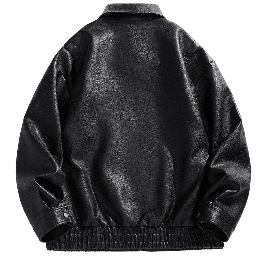 Herren kurz geschnittene jacke mit elastischem Bund und Taschen R&B