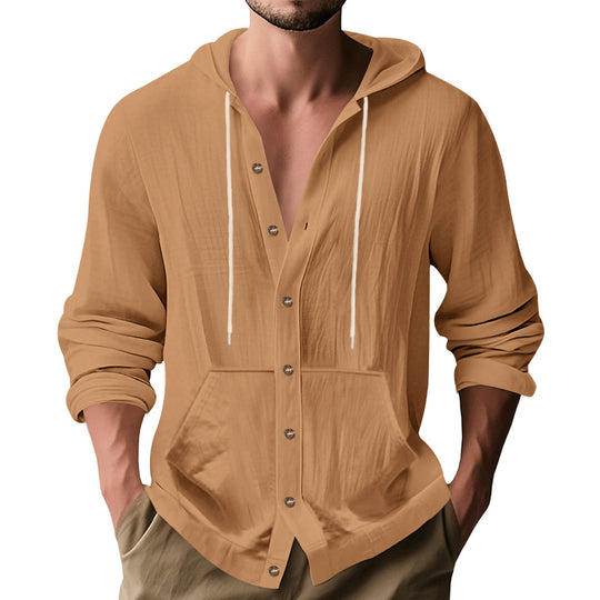 Herren lässige Sommerjacke mit Kapuze R&B