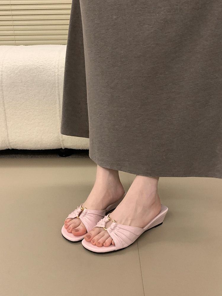 Damen Elegante Mules mit modischem Knoten-Design R&B