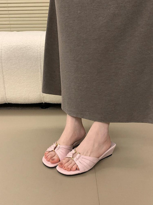 Damen Elegante Mules mit modischem Knoten-Design R&B