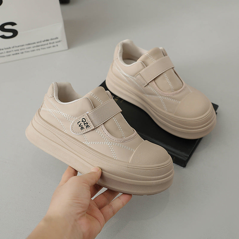 Damen modische Slip-On Sneakers mit praktischen Klettverschluss und dämpfender Laufsohle R&B