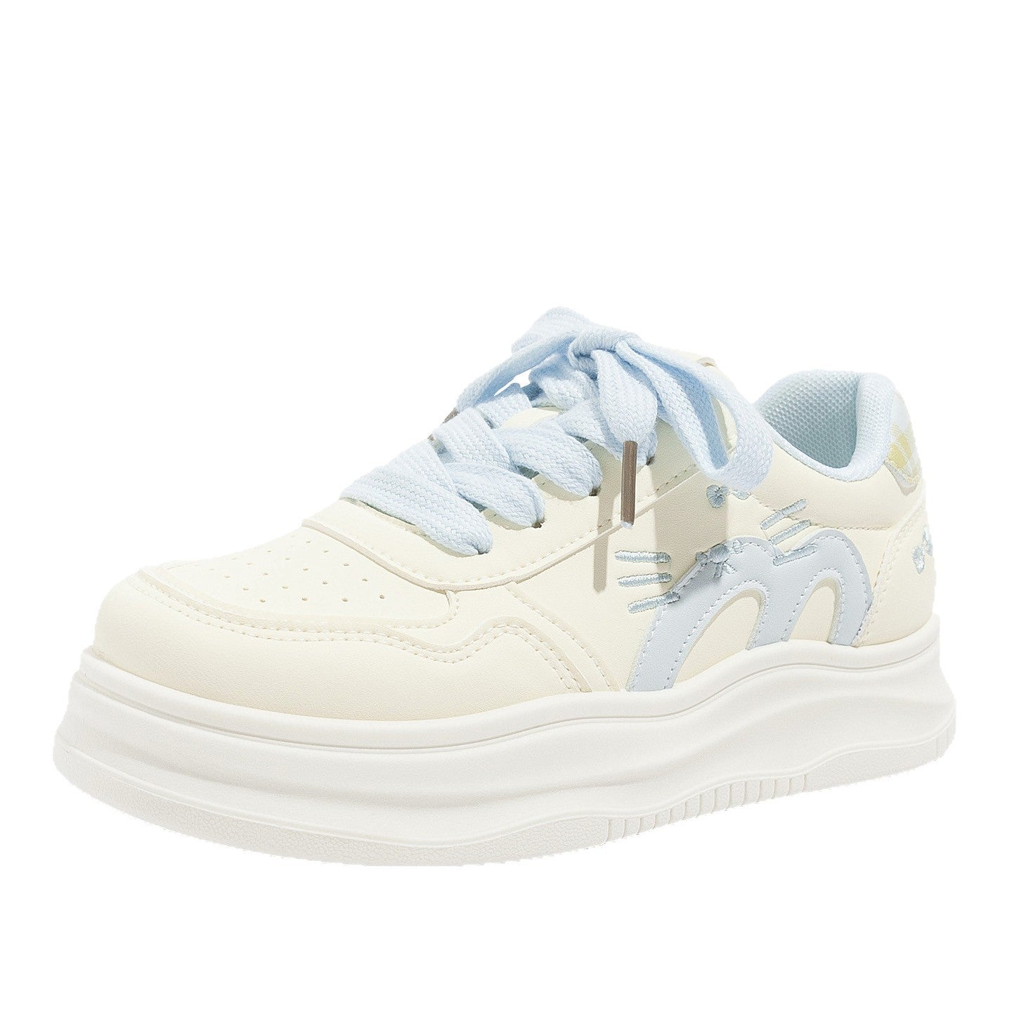 Damen Sportliche Sneakers mit verspieltem Katzenmotiv und weichem Innenfutter