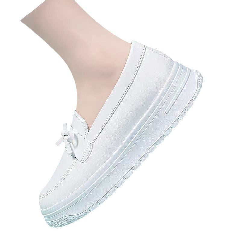Damen Komfortable Slip-On Sneakers mit eleganter Schleife