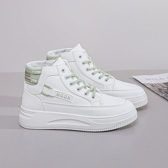 Damen Modische High-Top Sneakers mit gepolsterter Innensohle und rutschfester Sohle R&B