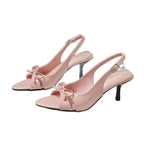 Damen Slingback Sandalen mit eleganter Schleifenverzierung R&B