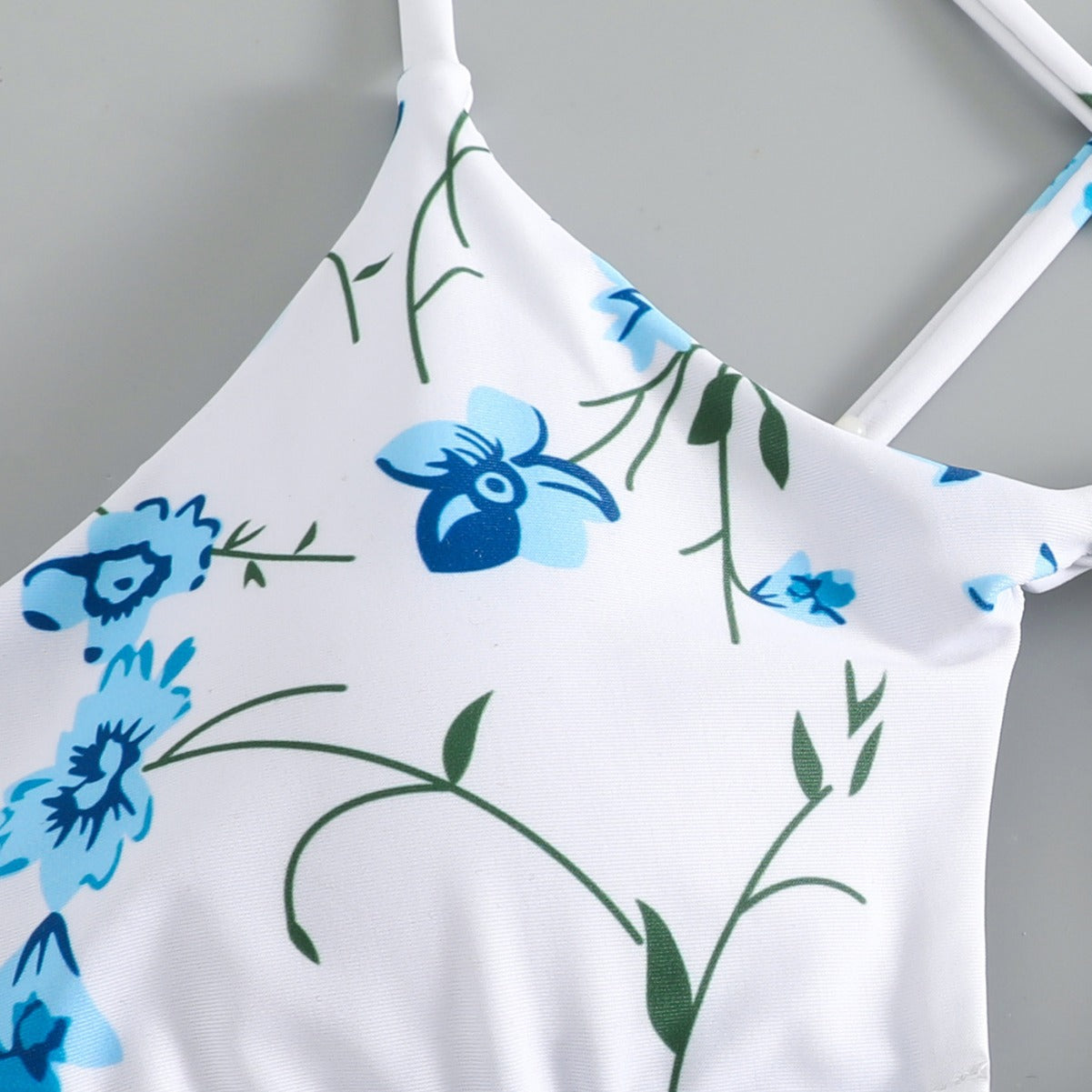 Damen Bikiniset mit verstellbaren Trägern und floralem Musterdruck R&B