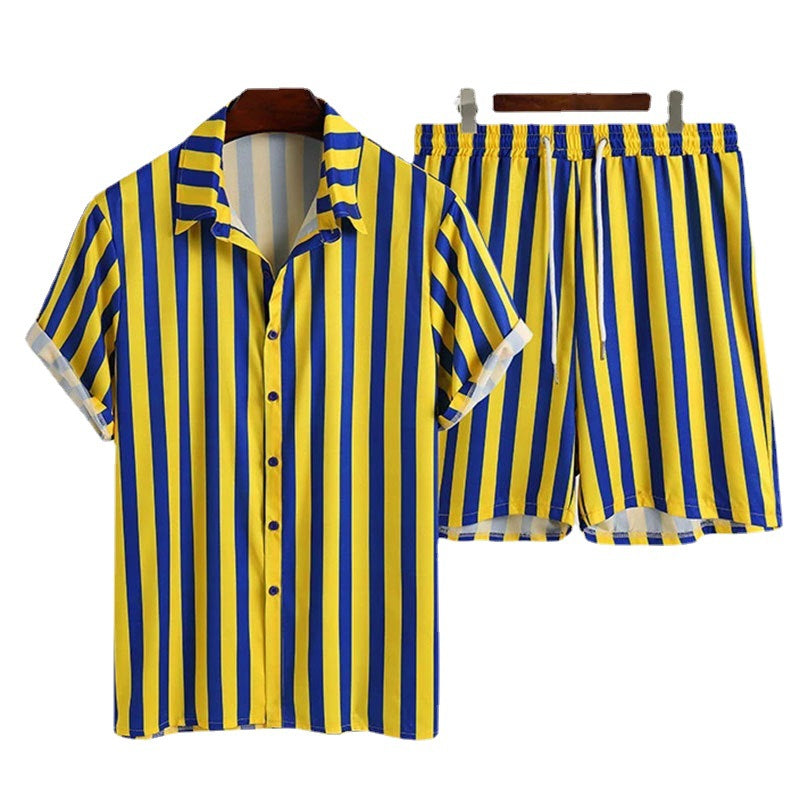 Damen lässiges Streifen-Matchingset R&B
