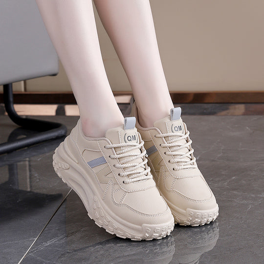 Damen Trendige Chunky Sneakers mit rutschfester Sohle und atmungsaktivem Obermaterial R&B