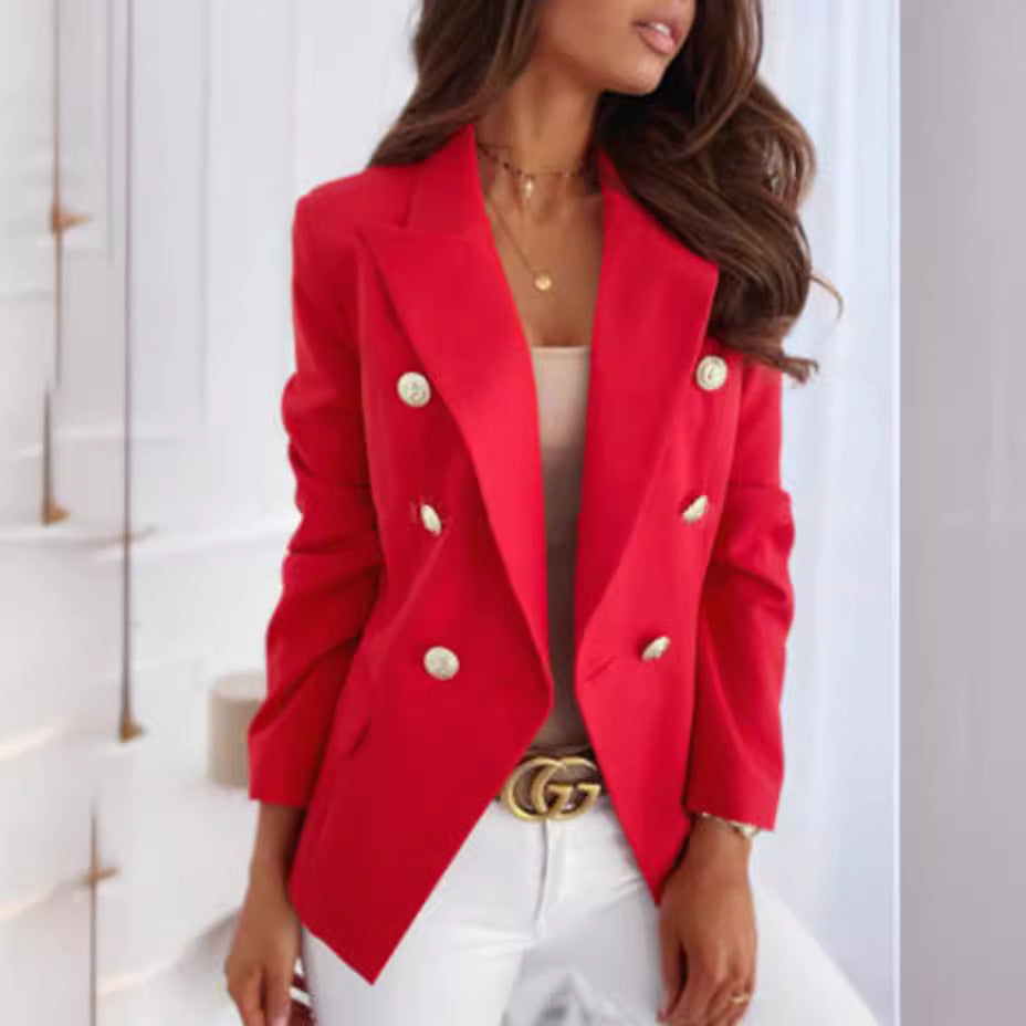 Damen Eleganter Doppeltknopf-Blazer R&B