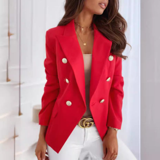 Damen Eleganter Doppeltknopf-Blazer R&B