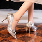 Damen elegante High-Heels mit glamourösen Applikationen R&B