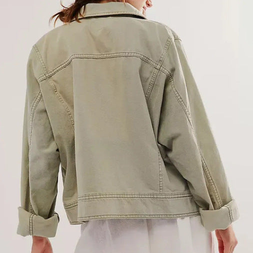 Damen lässige Oversized-Jacke R&B