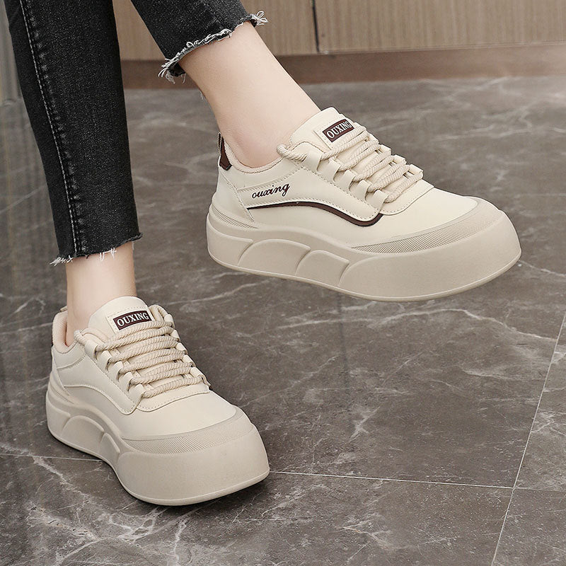 Damen modische Sneakers mit dämpfendem Komfort und elastischen Schnürsenkeln R&B