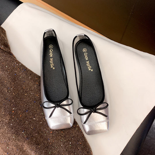 Damen Ballerinas mit dezentem Schleifen-Detail R&B