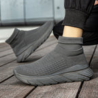 Damen Hohe Stricksneaker mit komfortablem Fußbett und atmungsaktivem Obermaterial