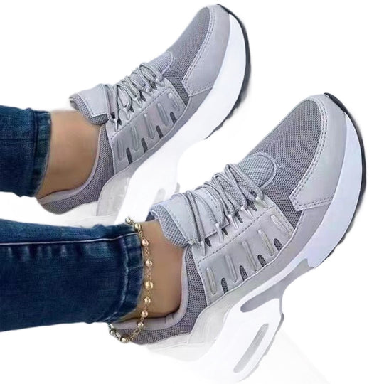 Damen Sportliche Sneakers mit glänzenden Akzenten R&B