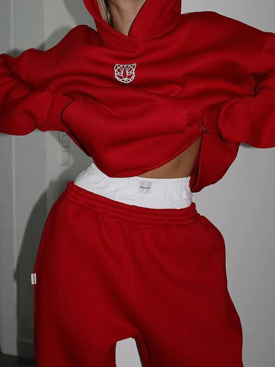 Damen Oversized Hoodie mit lässigen Hosen R&B