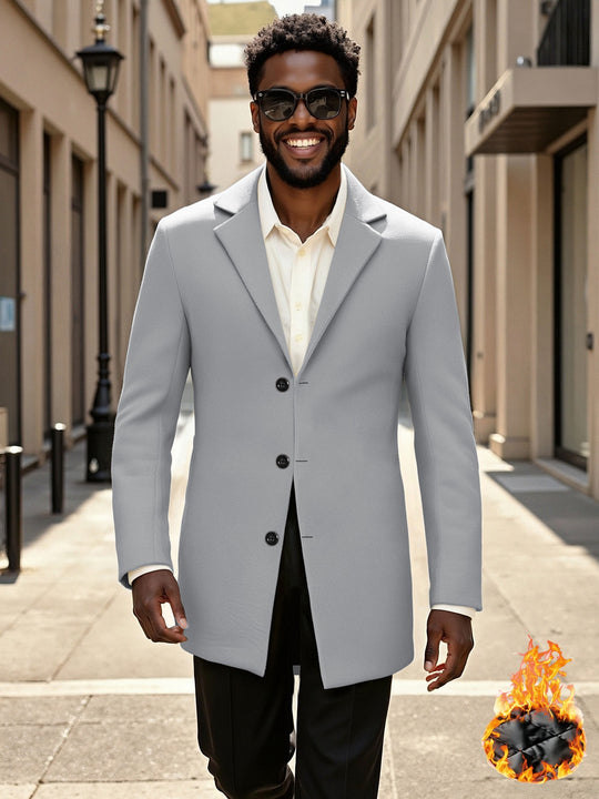 Herren eleganter und modischer Langmantel R&B