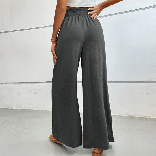 Damen Weit geschnittene Sommerhose mit elastischem Bund R&B