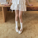 Damen Ballerinas mit modischem Flecht-Design und dekorativem Riemchen R&B