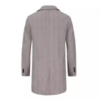 Herren eleganter Doppelreiher-Mantel mit strukturiertem Obermaterial R&B