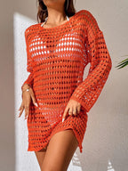 Damen Netz-Strandkleid R&B