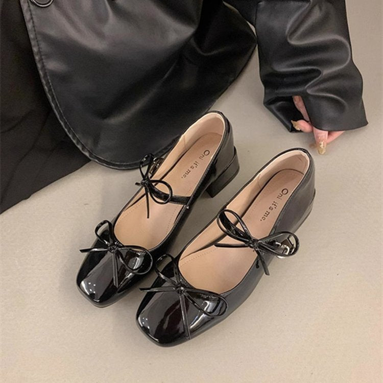 Damen elegante und bequeme Ballerinas mit dekorativem Schleifendetail R&B