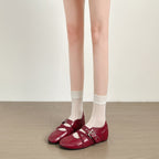 Damen elegante Mokassins mit modischen Schnallen-Details R&B