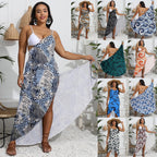 Damen eleganter Wickelsarong mit modernem Muster R&B