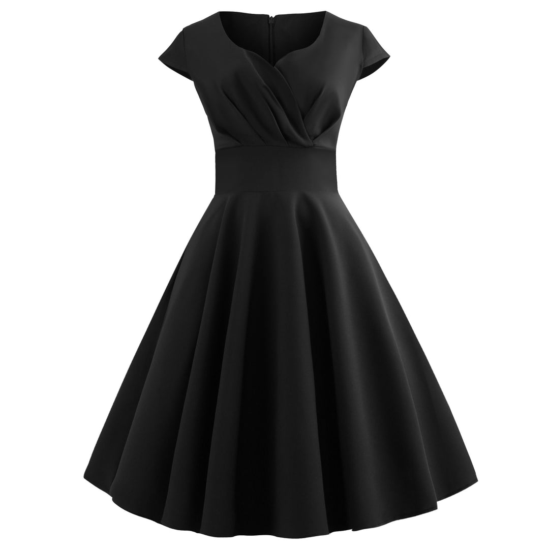 Damen A-Linien Kleid mit elegantem Taillenschnitt und schwingendem Saum R&B
