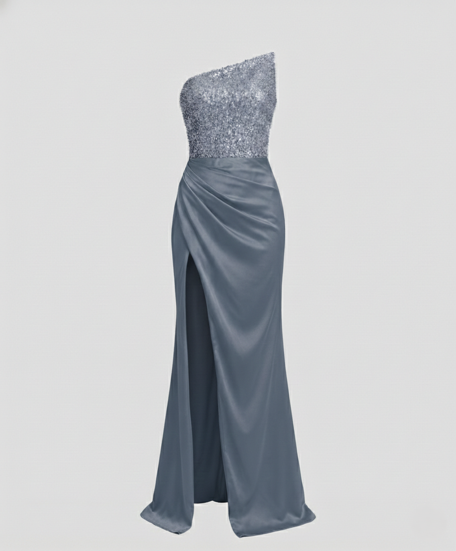 Damen Abendkleid Elegant Schulterfrei
