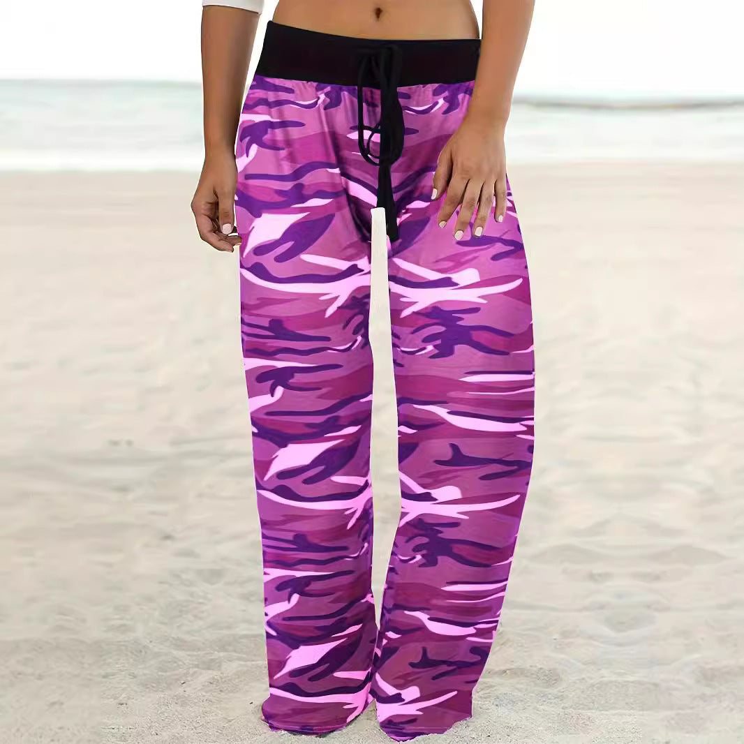 Damen Cargo-Hose mit lässigem Schnitt und modischem Camouflage-Muster R&B