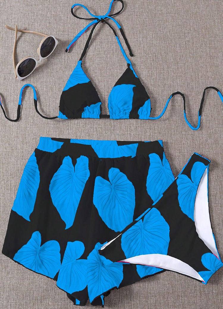 Damen 2-teiliges Bikini-Set mit trendigem Rock R&B