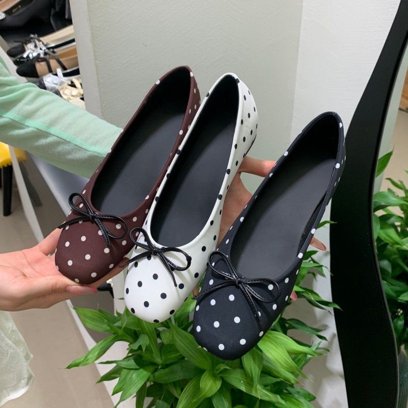 Damen Ballerinas mit gepunktetem Muster R&B