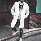 Herren eleganter Langmantel R&B