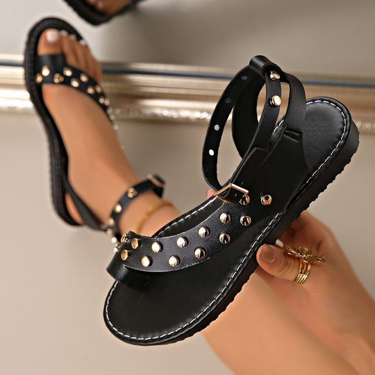 Damen modische Sandalen mit Nieten R&B