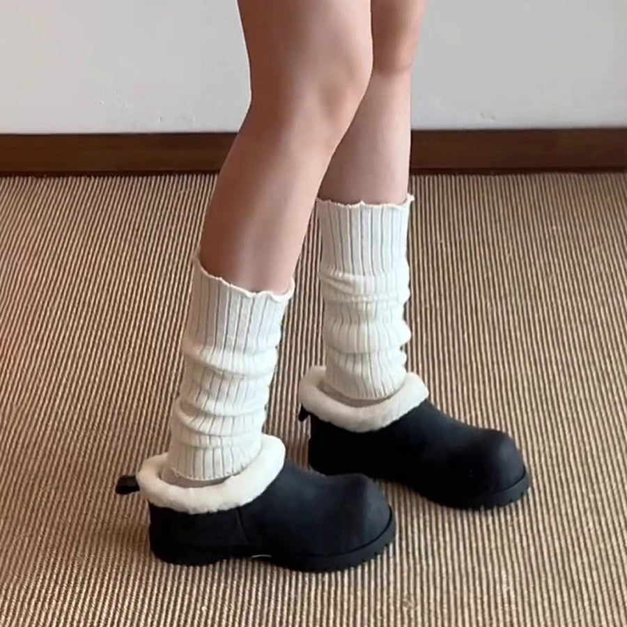 Damen kuschelige Winterclogs mit weichem Futter und rutschfester Sohle R&B