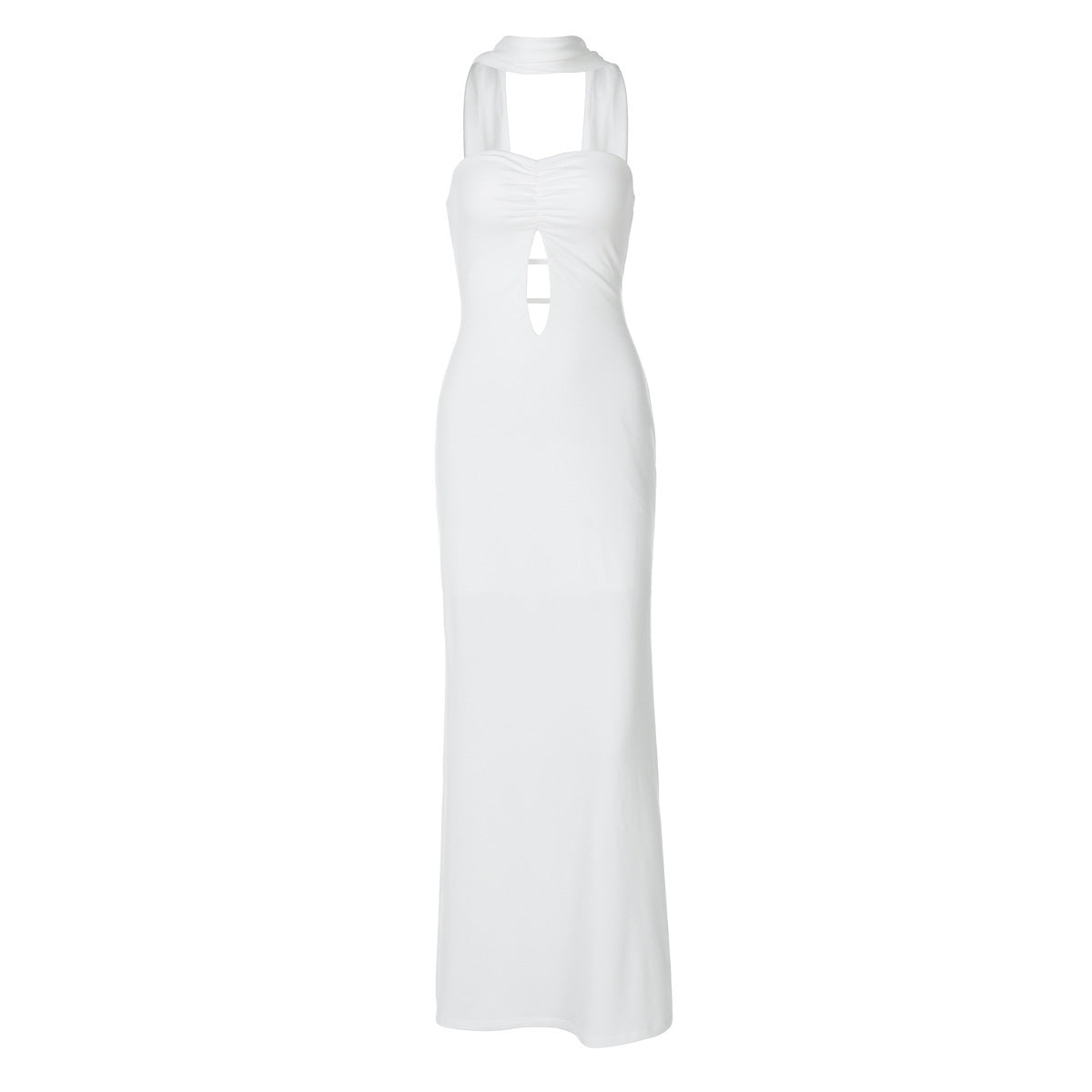 Damen Eleganter Bodycon Jumpsuit mit Cut-Out-Details R&B