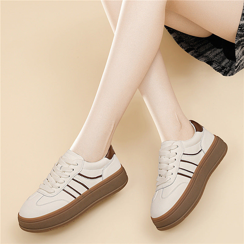Damen Bequeme und modische Sneakers mit Plattformsohle R&B