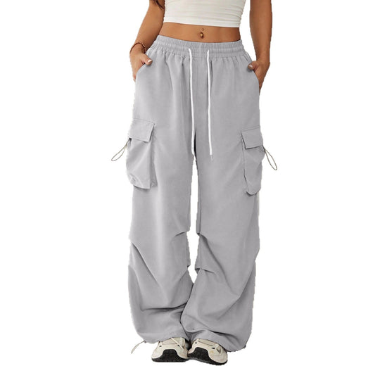 Damen Cargo-Hose mit seitlichen Taschen und elastischem Bund R&B