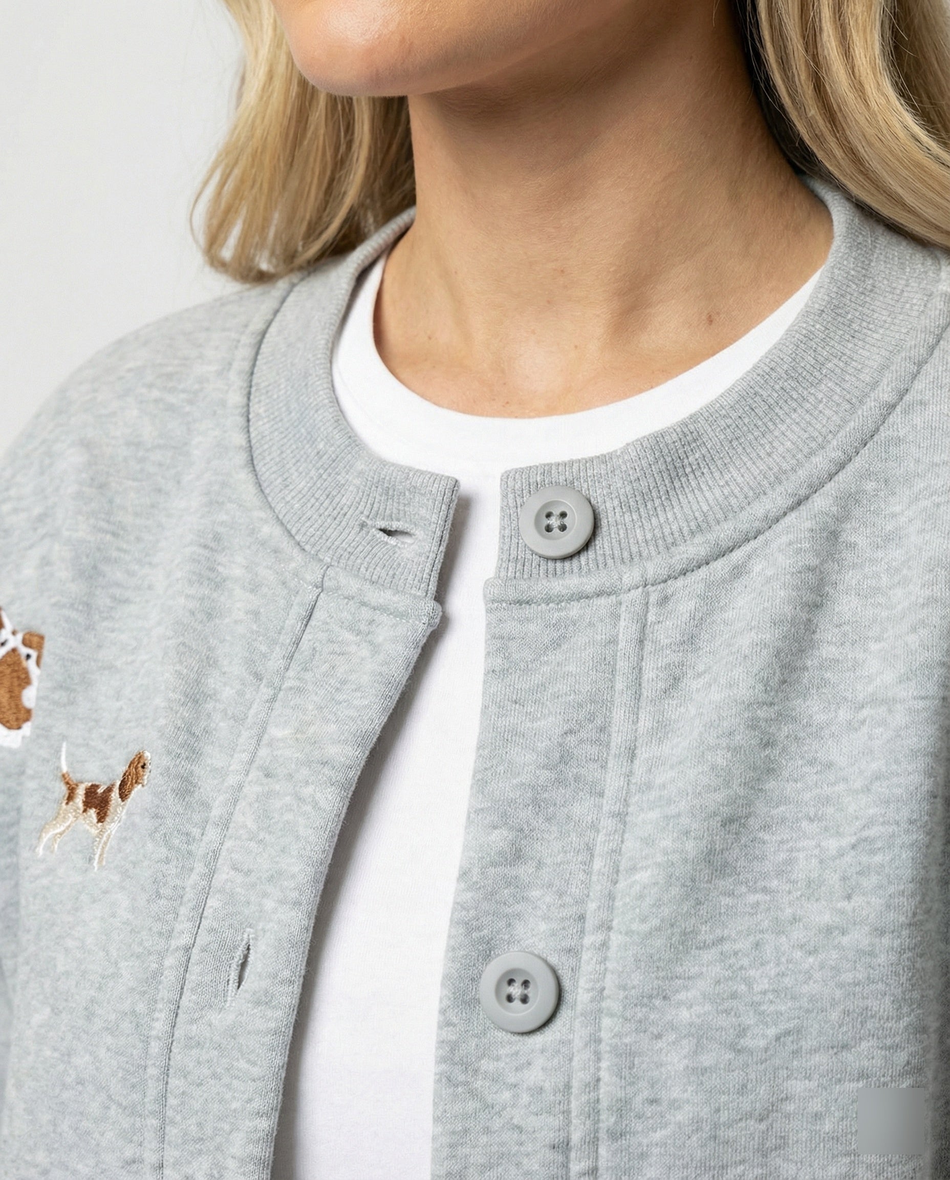 Lockere Damen Oversize BasR&Ball Jacke im verspielten Koreanischen Stil