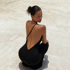 Damen Einseitiges Maxikleid R&B