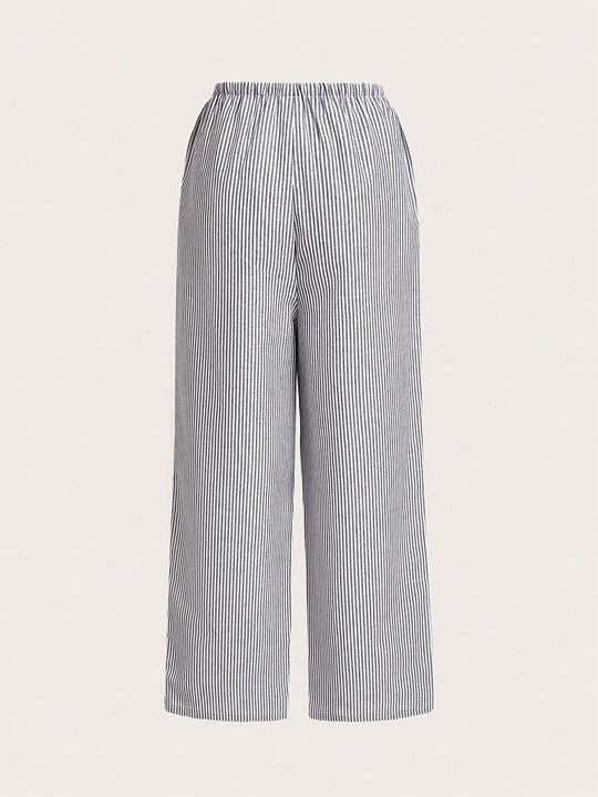 Damen lässige Freizeithose mit Gürtel R&B