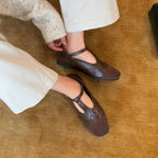 Damen Elegante und komfortable Mary Jane Schuhe mit verstellbarem Riemen und weichem Fußbett R&B