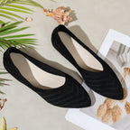 Damen Ballerinas aus atmungsaktivem Strickmaterial mit elegantem Schnitt R&B