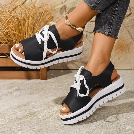 Damen modische Sandaletten mit offenen Zehen und frischem Design R&B