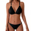 Damen Triangel-Bikini mit eleganten Ringdetails